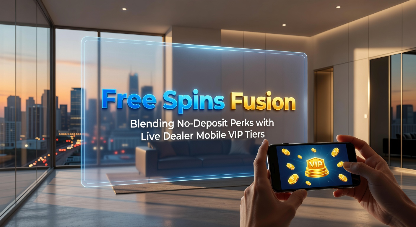 Mobiele VIP interface met live dealer roulette, free spins teller en tier progressie balk, illustreert de fusion in actie