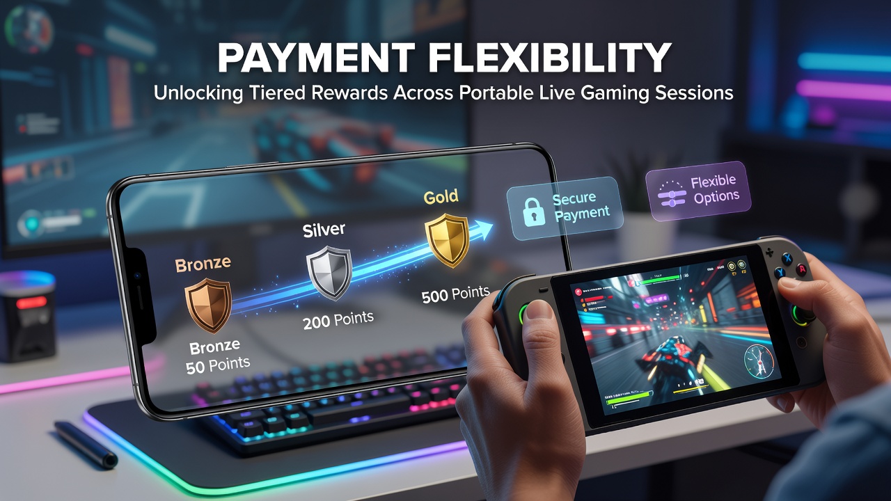 Mobiele speler die live casino games speelt met flexibele betalingsopties op een tablet