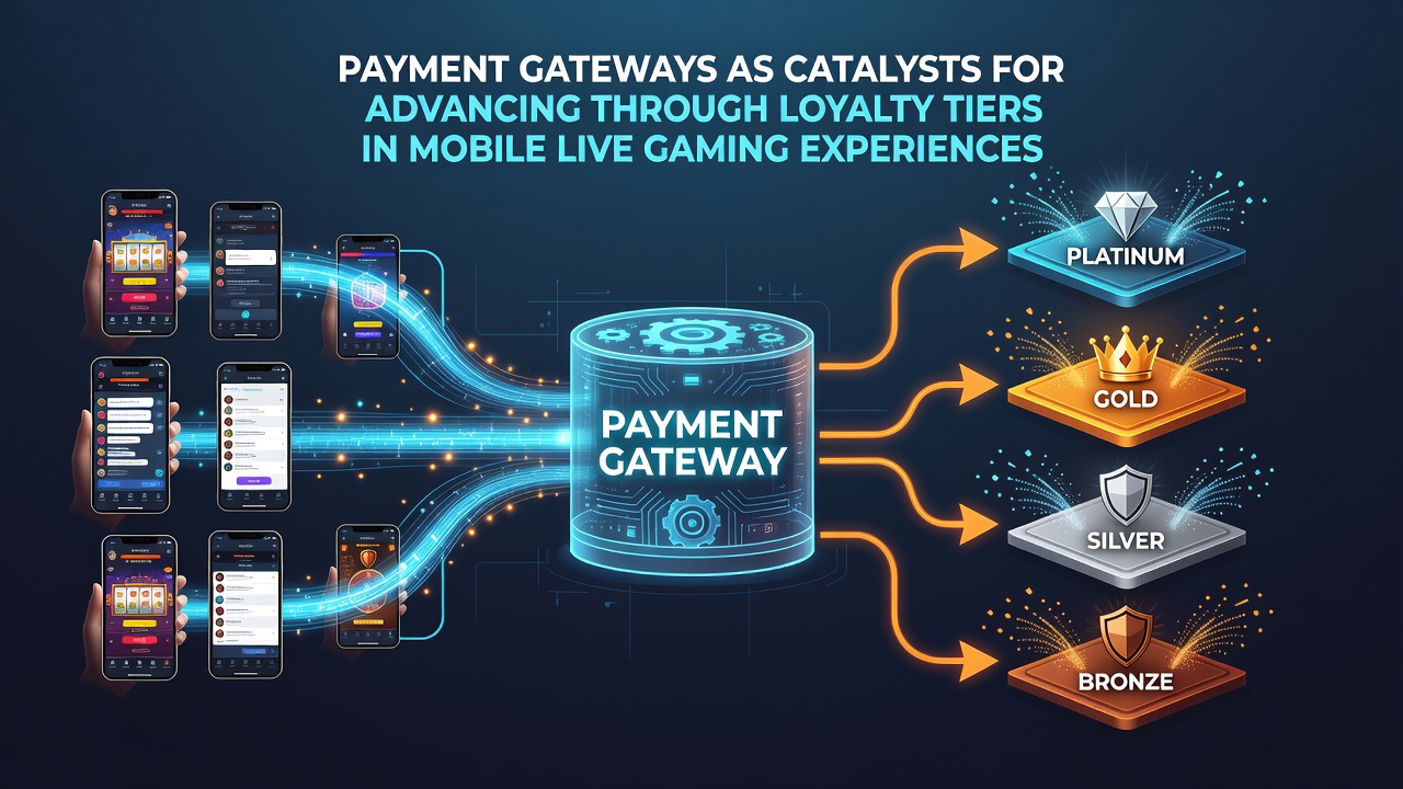 Mobiele live gaming interface met VIP loyaliteitstiers en snelle betalingsopties