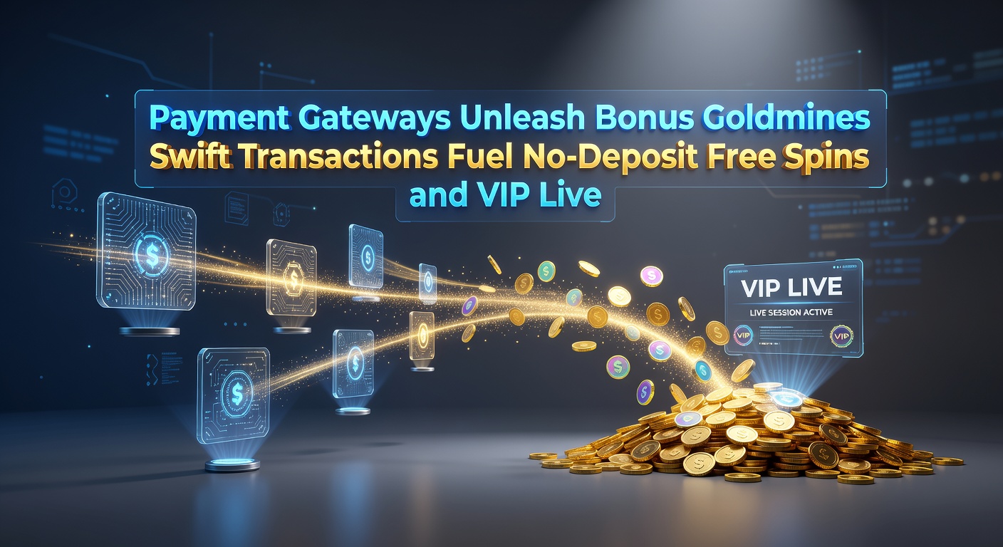 Mobiel scherm met betalingsgateway-interface, draaiende free spins en een live dealer die een kaart deelt aan een VIP-tafel