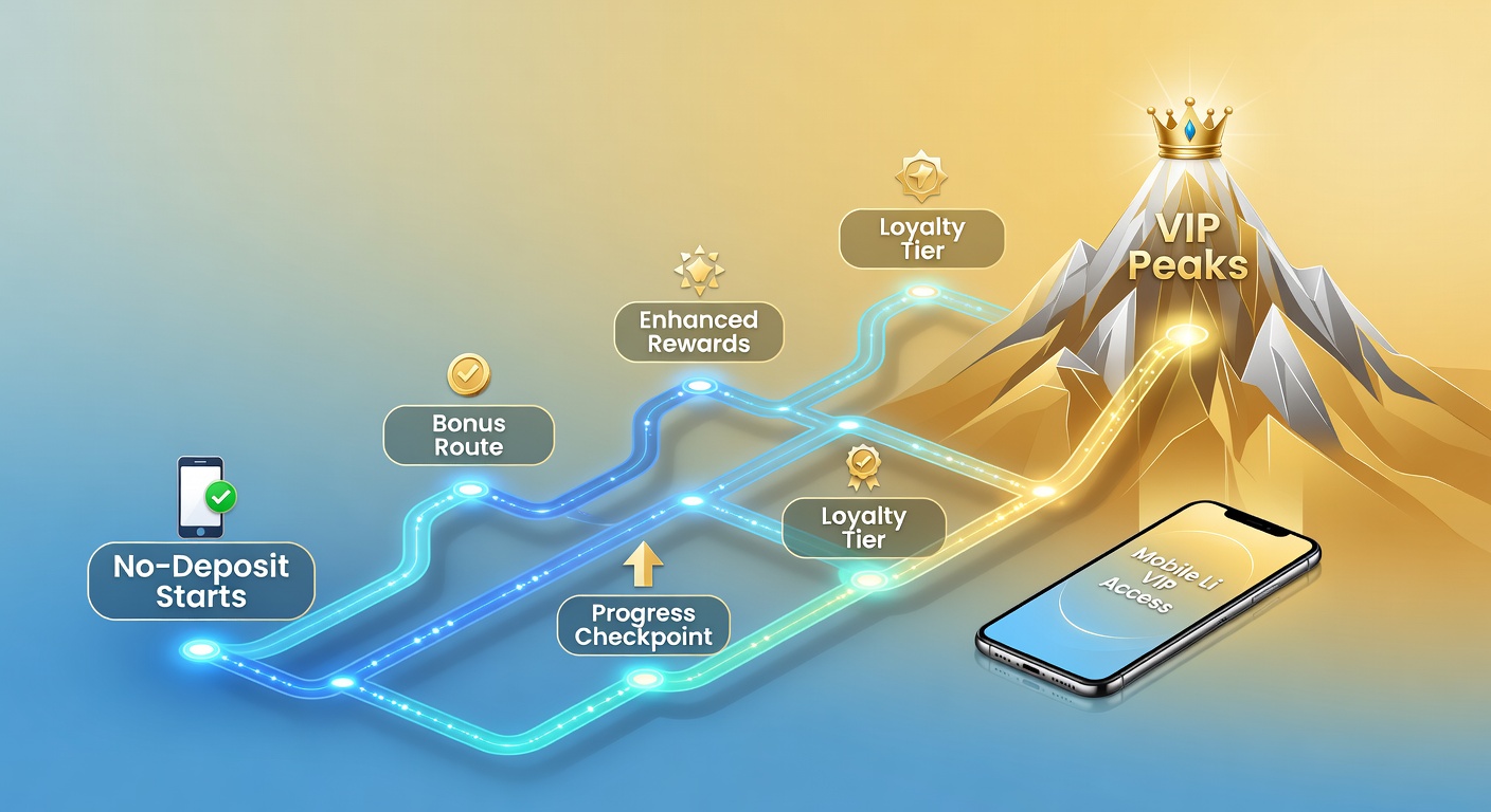 VIP-mobiel scherm met live dealer, bonus ladder en betaaliconen