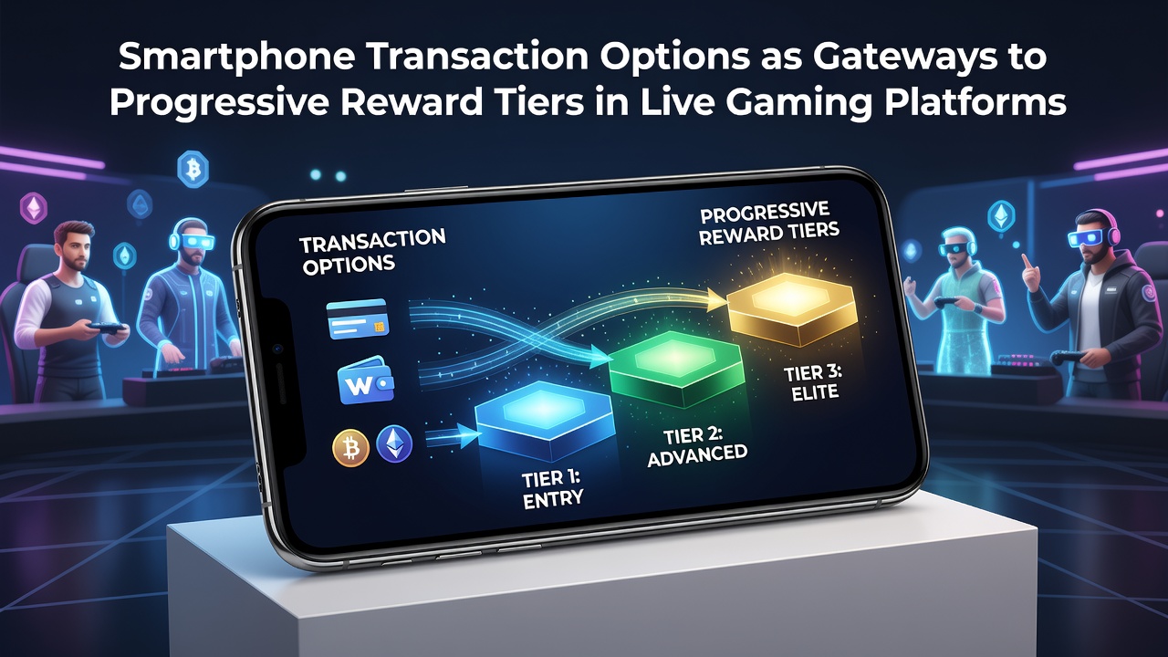 Smartphone transacties en beloningsniveaus in live gaming platforms
